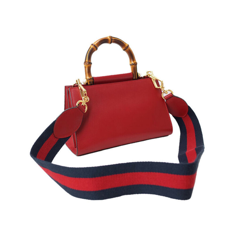 GUCCI Nim Fair Leather Tote Bag - Picture 2 of 9